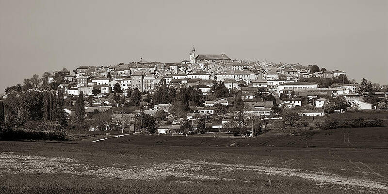 Charming Hilltop Village Wall Art