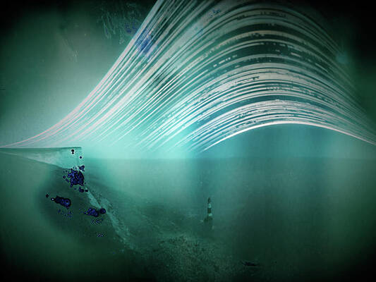 Horizon Photograph - 6 Month Exposure - Beachy Head Lighthouse by Will Gudgeon