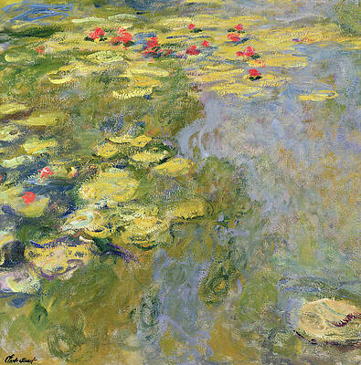Claude Monet's Waterlily Pond Painting