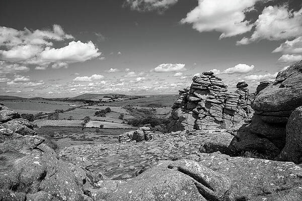 Rocky Landscape Under Blue Skies Wall Art