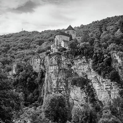 Clifftop Monastery Landscape Photograph