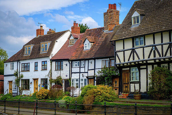 Charming Row of English Cottages Wall Art