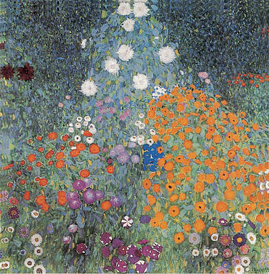 Colorful Summer Flower Garden Painting