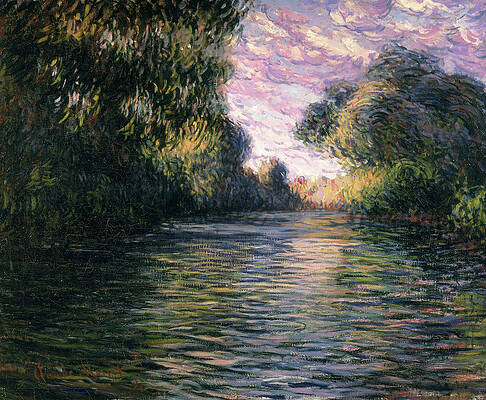 Claude Monet's Morning on the Seine Painting
