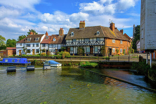 Charming Riverside Cottages Wall Art