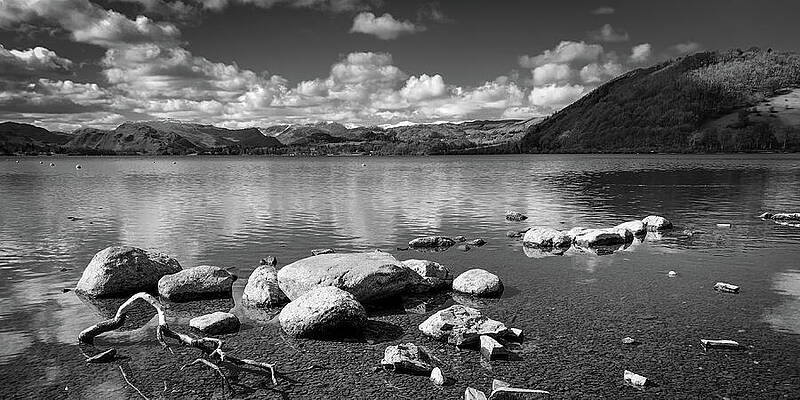 Serene Mountain Lake View Photograph