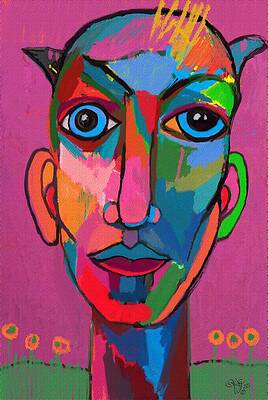 Bold Wall Art featuring the painting A 2 by Sonja Kraft