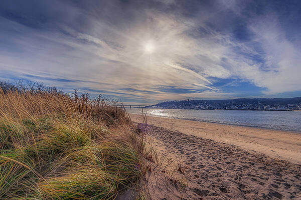 Wall Art featuring the photograph A Beautiful Day At Sandy Hook by Penny Polakoff