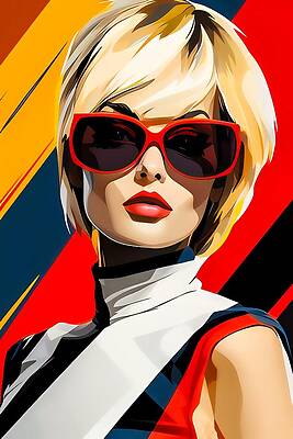 Bold Digital Art - A Beautiful Fashionable Woman No 1 by Andre Petrov