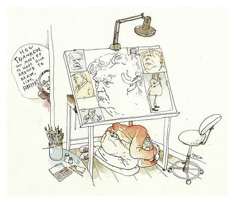 A Cartoonists Thanksgiving Print