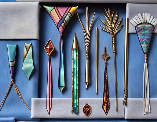 Colorful Digital Art - A Collection Of Guild Insignia Obtained Improperly by Eris And AI