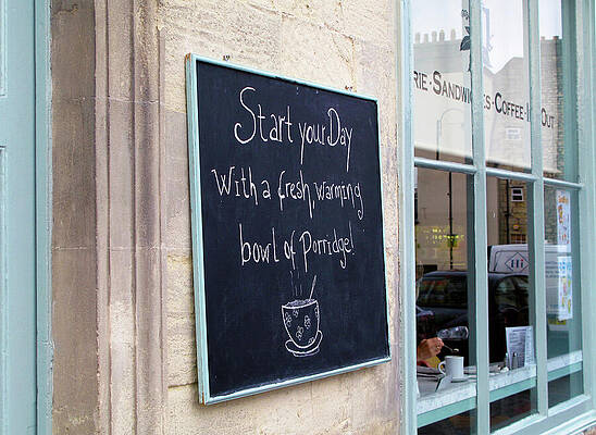 Wall Art featuring the photograph A Day Of Porridge by Joe Schofield