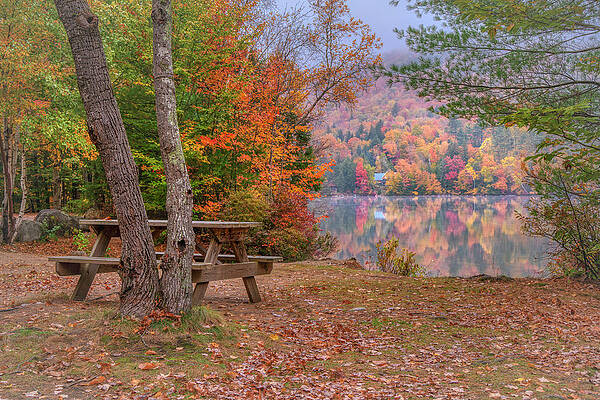 Photograph - A Fall Morning On Mirror Lake by Penny Polakoff