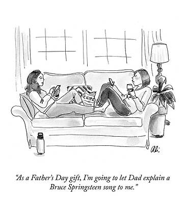 Father's Day Chat with Bruce Springsteen Drawing