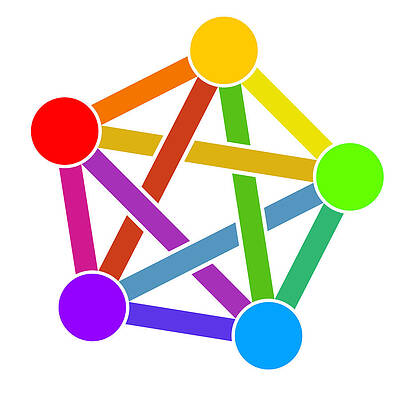 Digital Art - A Fediverse Logo By Eukombos by Eukombos