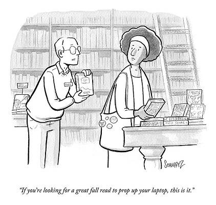 Rest Drawing - A Great Fall Read by Benjamin Schwartz