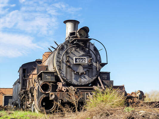 New Mexico Photograph - A Hefty Hunk Of Steamed History by Joe Schofield