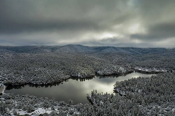Lake Wall Art featuring the photograph A Lynx Lake Christmas No. 1 by Matt Halvorson