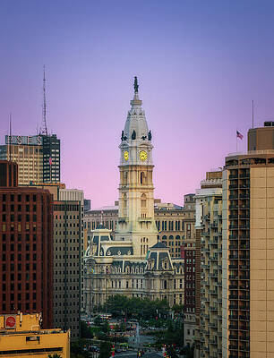 A Majestic View Of Philadelphia City Hall Print