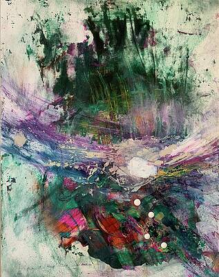 Abstract Wall Art featuring the painting A Matter Of Will by Rodney Frederickson