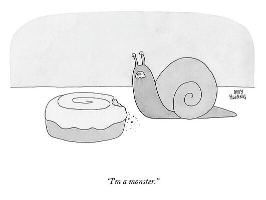 Simple Drawing - A Monster by Amy Hwang