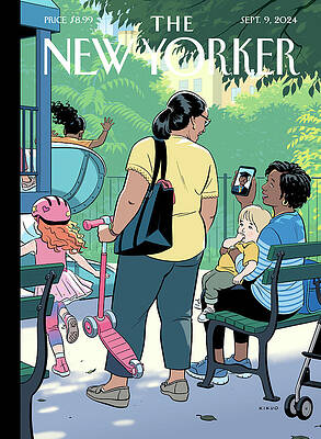 Phone Painting - A Mothers Work by R Kikuo Johnson