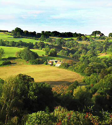 Wall Art featuring the photograph A Pastoral Cotswolds Dreamstate by Joe Schofield