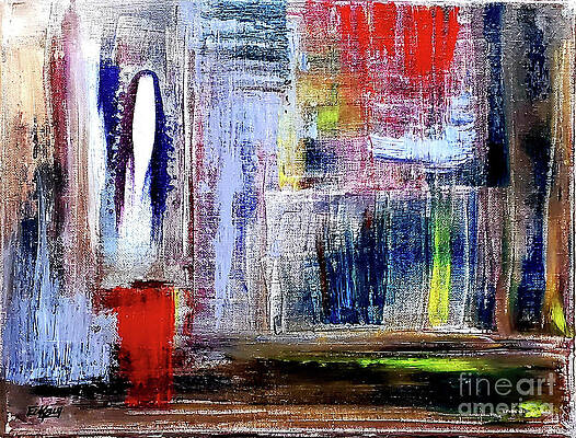 Wall Art featuring the painting A Point Of View by Eileen Kelly