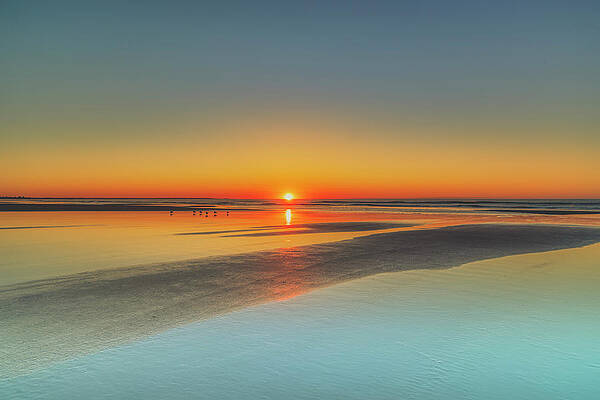 Wall Art featuring the photograph A Quiet Morning In Ogunquit by Penny Polakoff