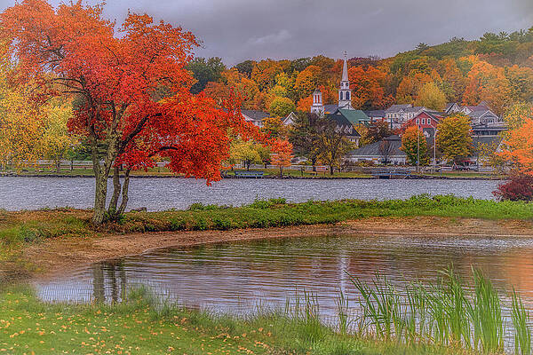 Wall Art featuring the photograph A Rainy Afternoon In Meredith by Penny Polakoff