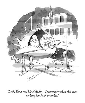 Future Drawing - A Real New Yorker by Emily Flake