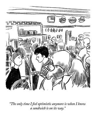 Crowd Drawing - A Sandwich Is On Its Way by Sophie Lucido Johnson and Sammi Skolmoski