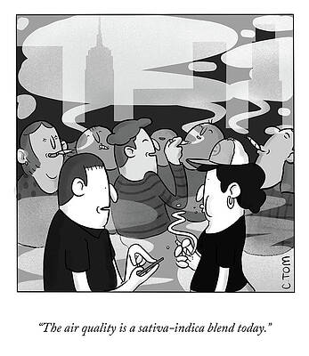 Crowd Drawing - A Sativa Indica Blend by Colin Tom