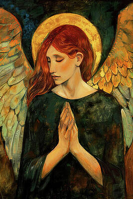 Mysterious Painting - A Solemn Prayer, 01 by AM FineArtPrints