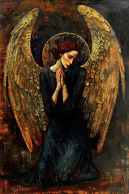 Mysterious Painting - A Solemn Prayer, 04 by AM FineArtPrints