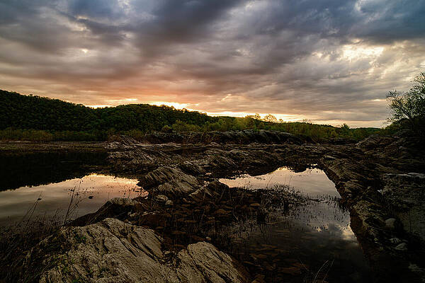 Vibrant Photograph - A Springtime Sunrise On The Susquehanna - Airville PA by Anthony Hightower