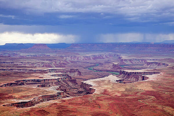 Majestic Photograph - A Storm Approaches Canyonlands by John Twynam