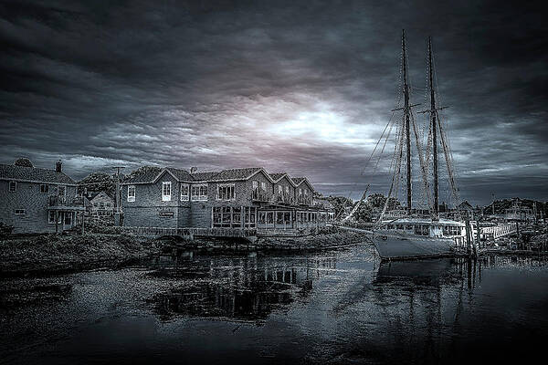 Reflection Photograph - A Stormy Evening by Penny Polakoff