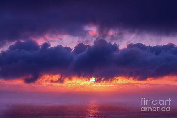 Cloud Photograph - Passion Purple Sunset by Abigail Diane Photography