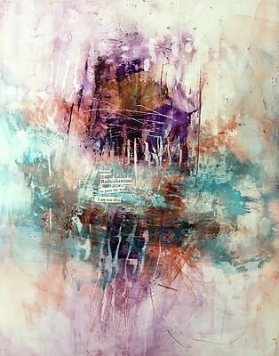 Abstract Wall Art featuring the painting A Tumultuous End by Rodney Frederickson