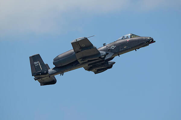 Summer Photograph - A10 Warthog In Flight by Michael Collins
