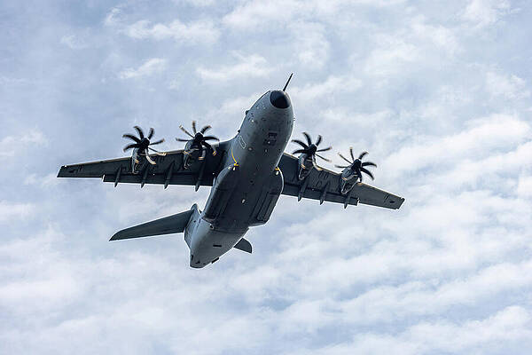 Military Cargo Plane In Flight Photograph