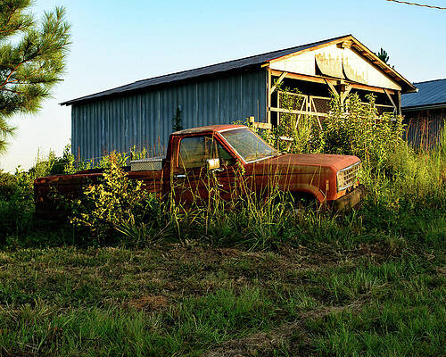 Wall Art featuring the photograph Abandoned NC Barn 02 by Flees Photos