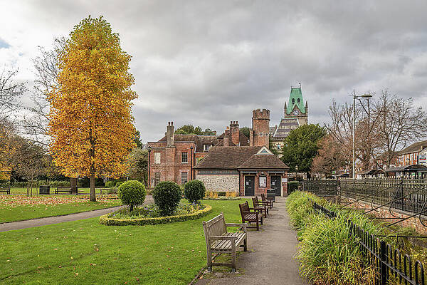 Wall Art featuring the photograph Abbey Gardens by Shirley Mitchell