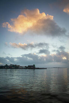 Water Wall Art featuring the photograph Abbeyside Sky Light by Mark Callanan