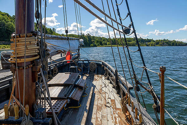Sailing Ship on Serene Waters Wall Art
