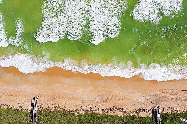 Color Image Wall Art featuring the photograph Above The Surf And Sand by Michael Warren