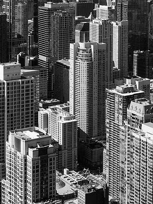 Chicago Photograph - Abstract Aerial View Of South Chicago by Shankar Adiseshan