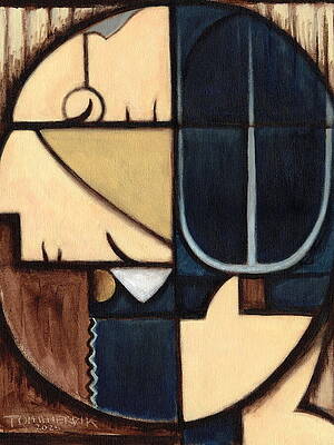 Abstract Geometric Portrait Wall Art