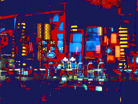 Red Digital Art - Abstract Expressionaryish #2 by T Oliver